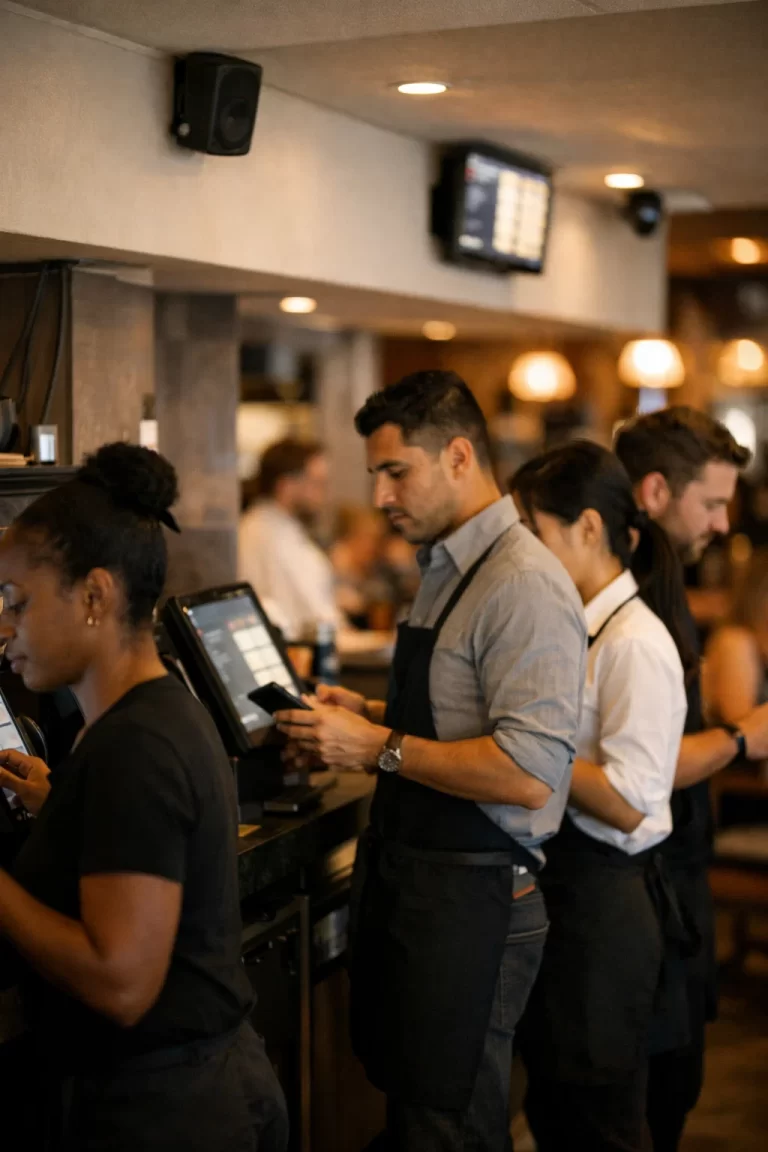 restaurant on a busy hour